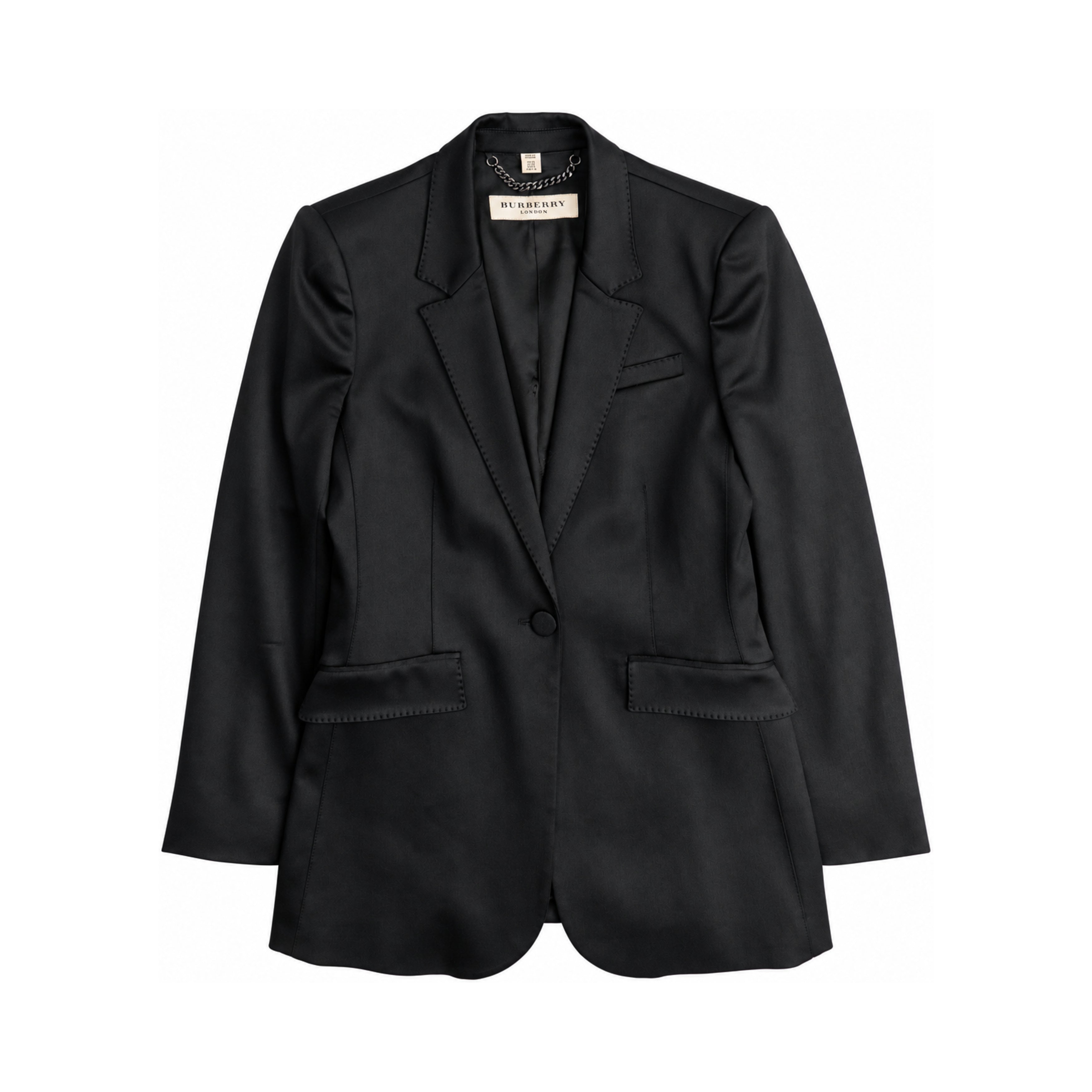 Burberry black blazer front
