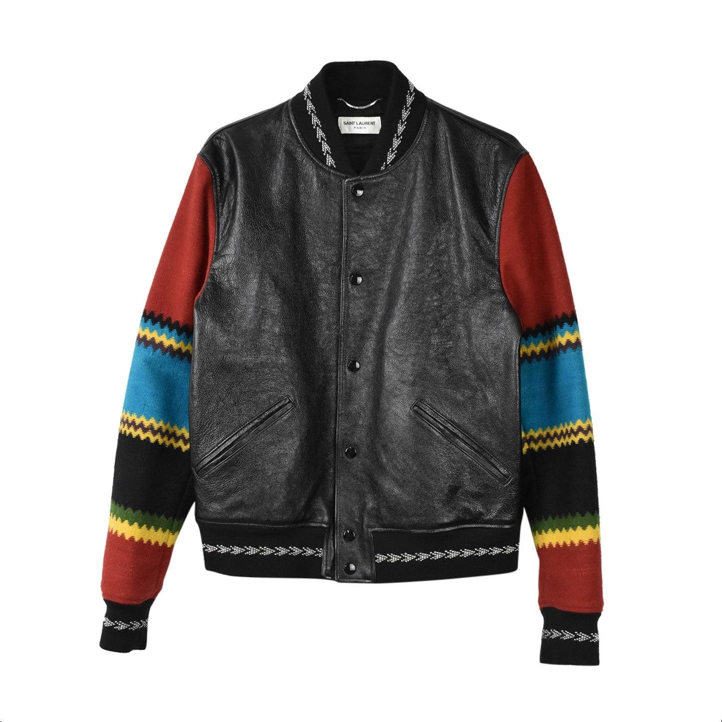 Saint Laurent 'Ikarus' Leather Jacket - Men's 48 - Fashionably Yours