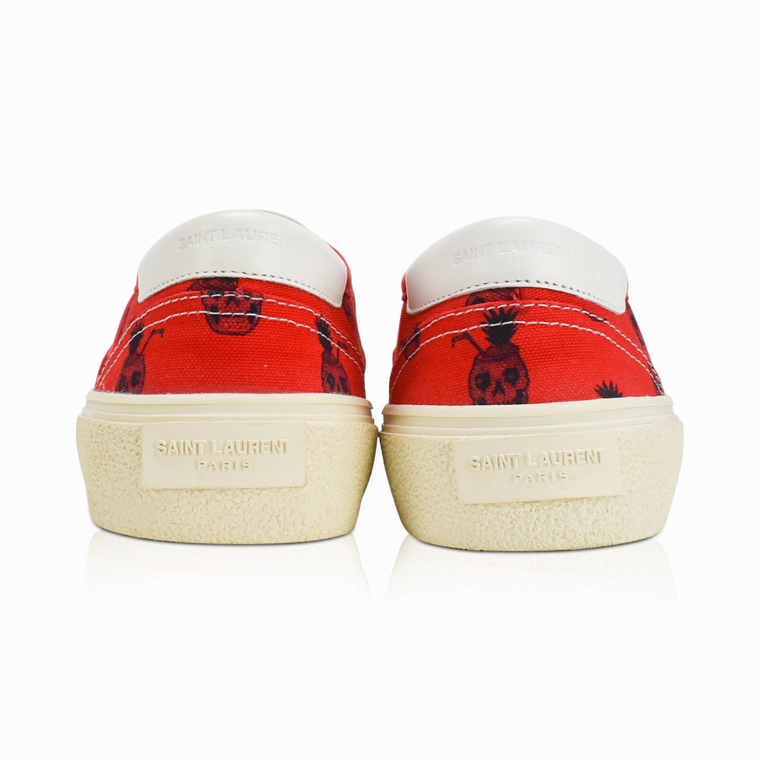 Saint laurent cheap red sneakers