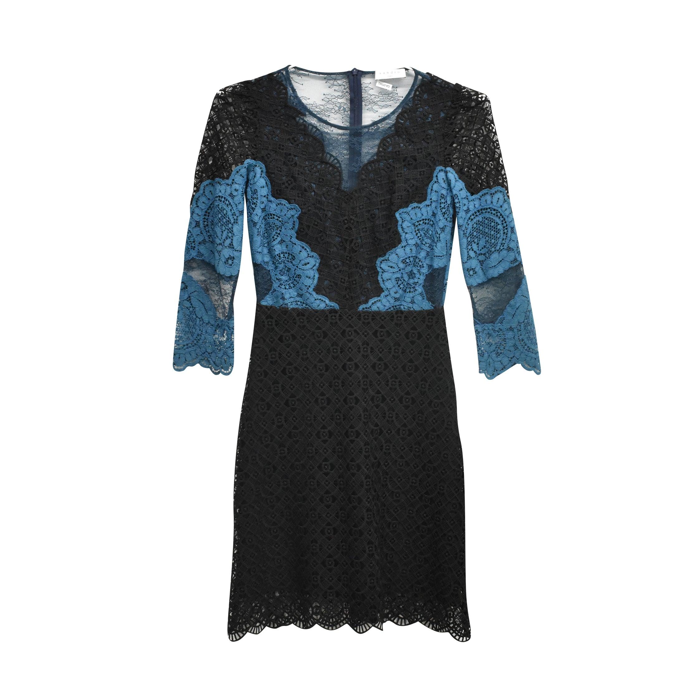 Sandro Lace Dress - Women's 34 - Fashionably Yours