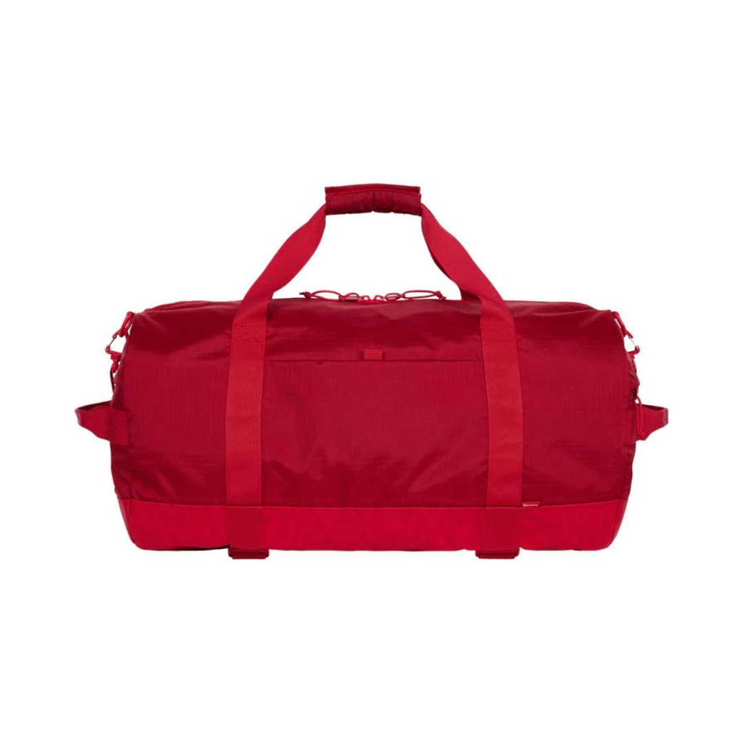 Supreme red duffle bag discount