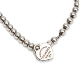 Tiffany & Co. 'Pink Heart Tag Bead Bracelet'