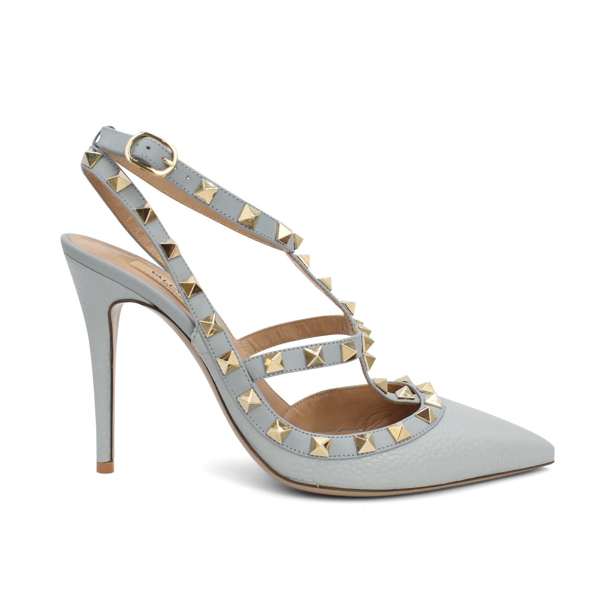 Valentino Rockstud Cage Geels - Women's 37.5 - Fashionably Yours