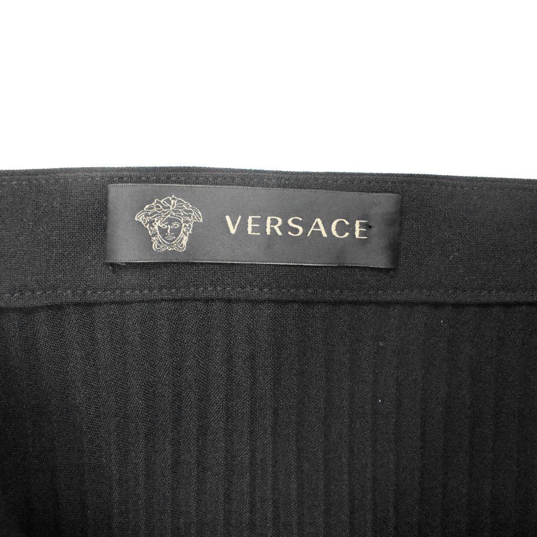 Versace Pleated Skirt - Women's 8 - Fashionably Yours