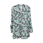 SALONI White/Green Size 8 Dresses - Fashionably Yours