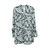 SALONI White/Green Size 8 Dresses - Fashionably Yours